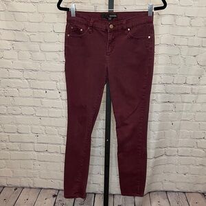 Versona Maroon Modern Fit Skinny Jeans